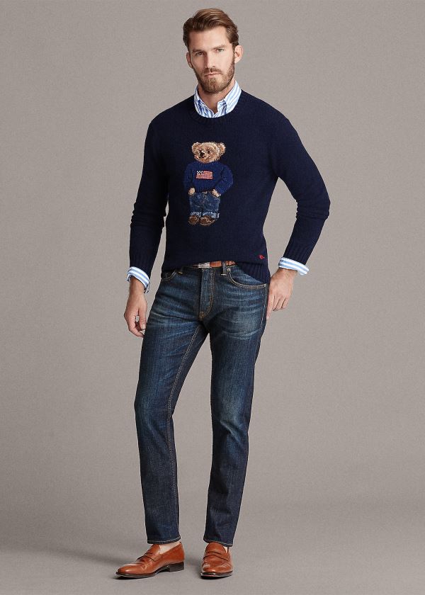 Men's Ralph Lauren Polo Bear Cashmere Sweater | 654987QWY